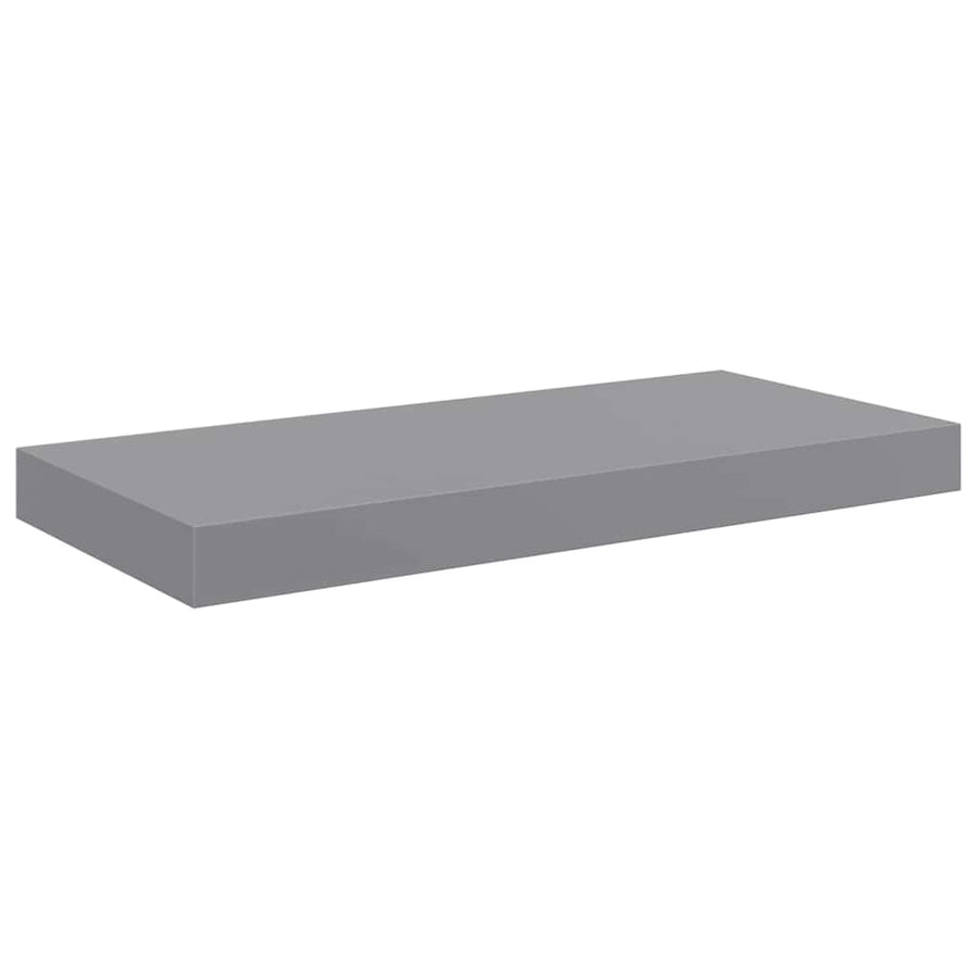 Floating Wall Shelf Grey 50x23.5x3.8 cm MDF