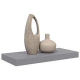 Floating Wall Shelf Grey 50x23.5x3.8 cm MDF