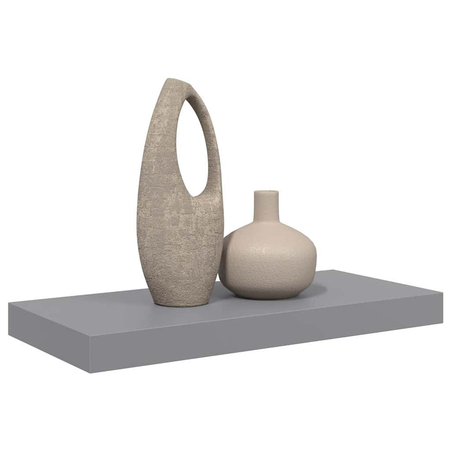 Floating Wall Shelf Grey 50x23.5x3.8 cm MDF