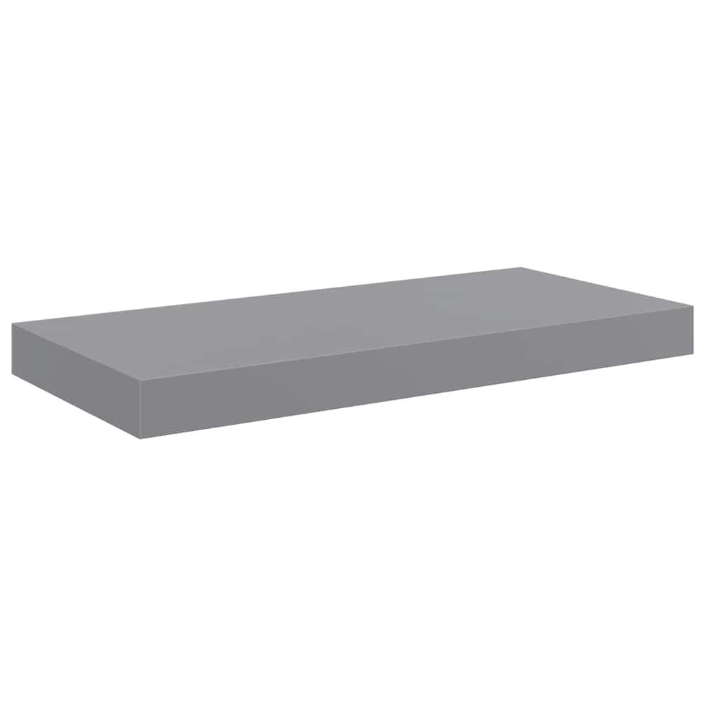Floating Wall Shelves 4 pcs Grey 50x23.5x3.8 cm MDF