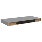 Floating Wall Shelves 4 pcs Grey 50x23.5x3.8 cm MDF