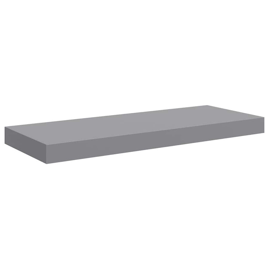 Floating Wall Shelf Grey 60x23.5x3.8 cm MDF