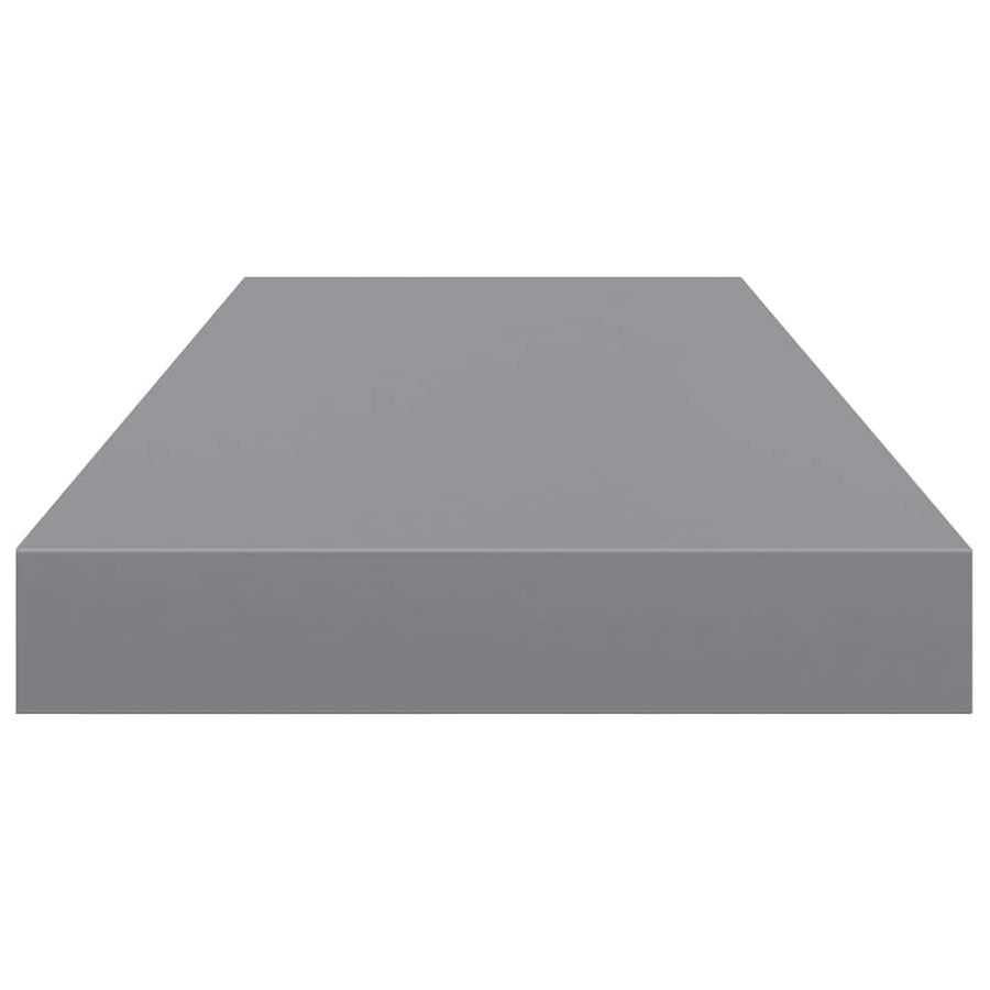 Floating Wall Shelf Grey 60x23.5x3.8 cm MDF