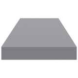 Floating Wall Shelf Grey 80x23.5x3.8 cm MDF