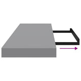 Floating Wall Shelf Grey 80x23.5x3.8 cm MDF - Extra Image