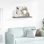 Floating Wall Shelf Grey 80x23.5x3.8 cm MDF