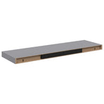 Floating Wall Shelf Grey 80x23.5x3.8 cm MDF