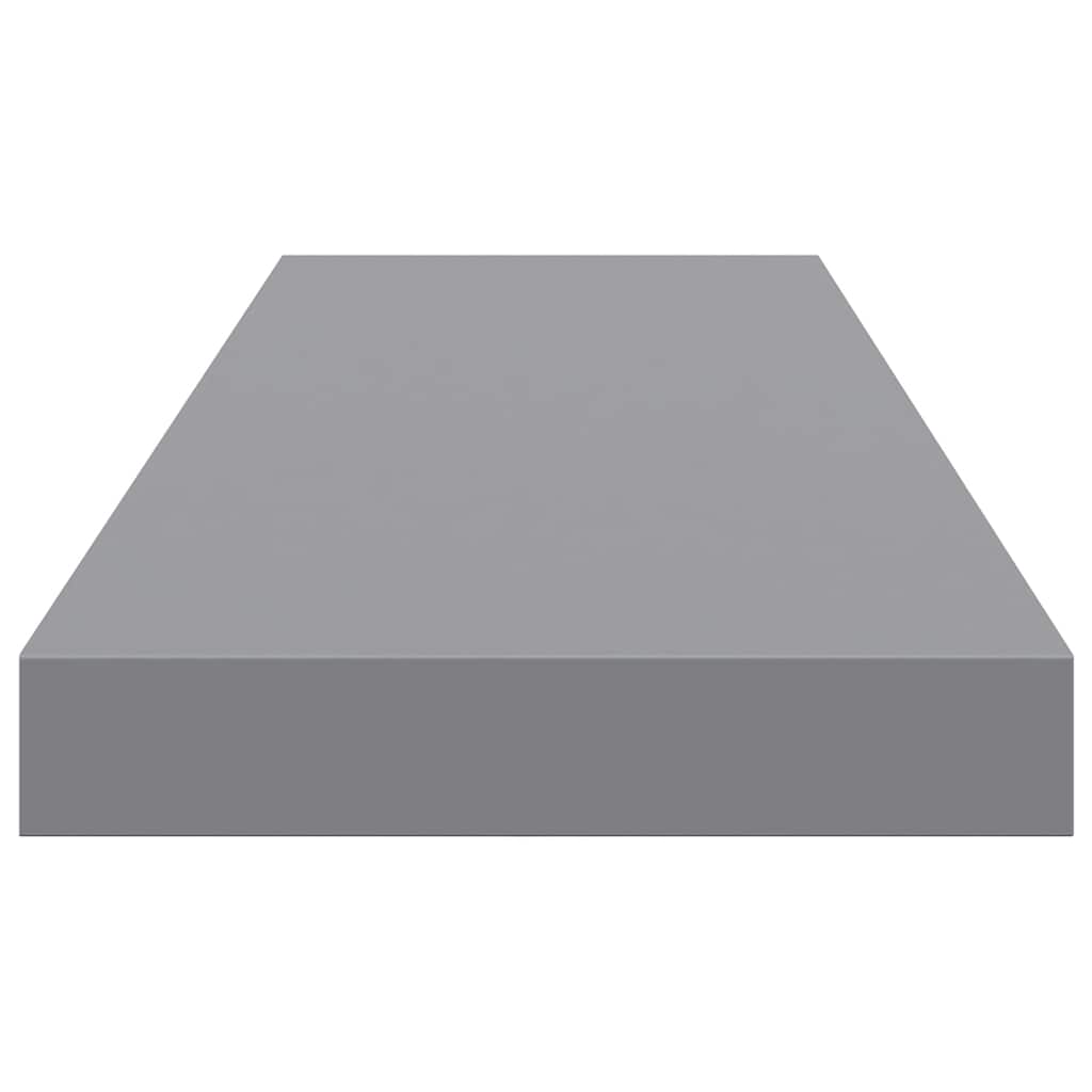Floating Wall Shelves 4 pcs Grey 80x23.5x3.8 cm MDF