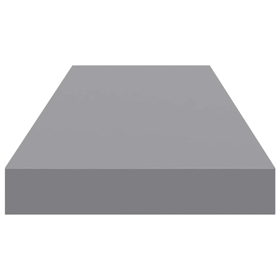 Floating Wall Shelves 4 pcs Grey 80x23.5x3.8 cm MDF