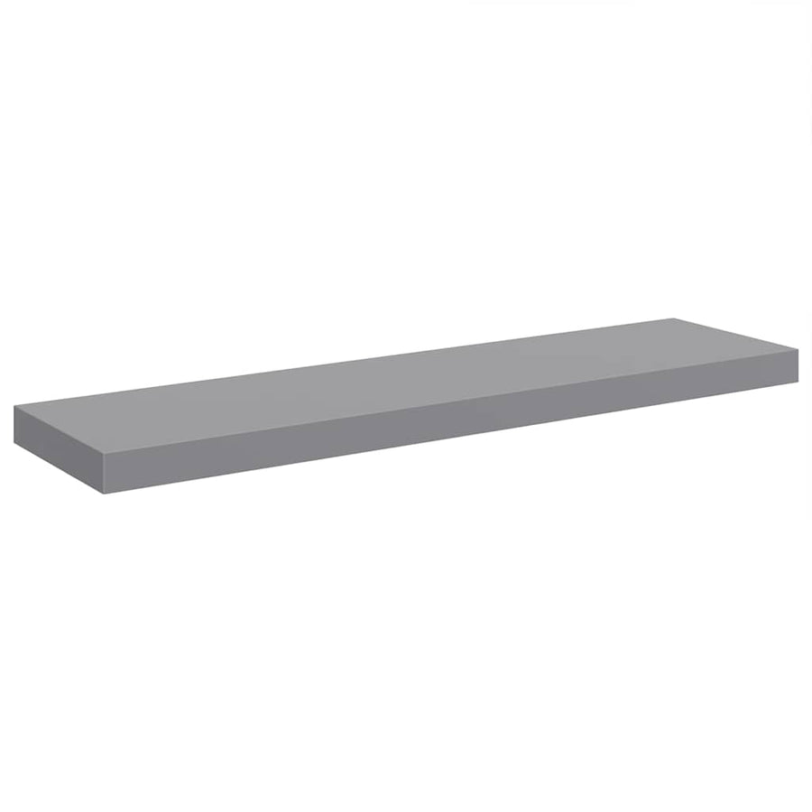 Floating Wall Shelf Grey 90x23.5x3.8 cm MDF