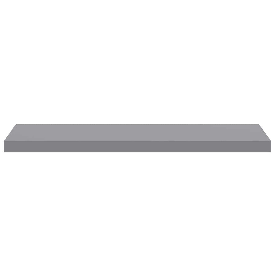 Floating Wall Shelf Grey 90x23.5x3.8 cm MDF