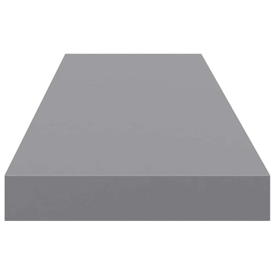 Floating Wall Shelf Grey 90x23.5x3.8 cm MDF