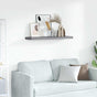 Floating Wall Shelf Grey 90x23.5x3.8 cm MDF