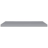 Floating Wall Shelves 4 pcs Grey 90x23.5x3.8 cm MDF - Top-Down View