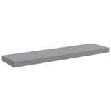 Floating Wall Shelves 4 pcs Grey 90x23.5x3.8 cm MDF