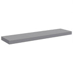 Floating Wall Shelves 4 pcs Grey 90x23.5x3.8 cm MDF