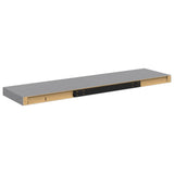 Floating Wall Shelves 4 pcs Grey 90x23.5x3.8 cm MDF - Extra Image