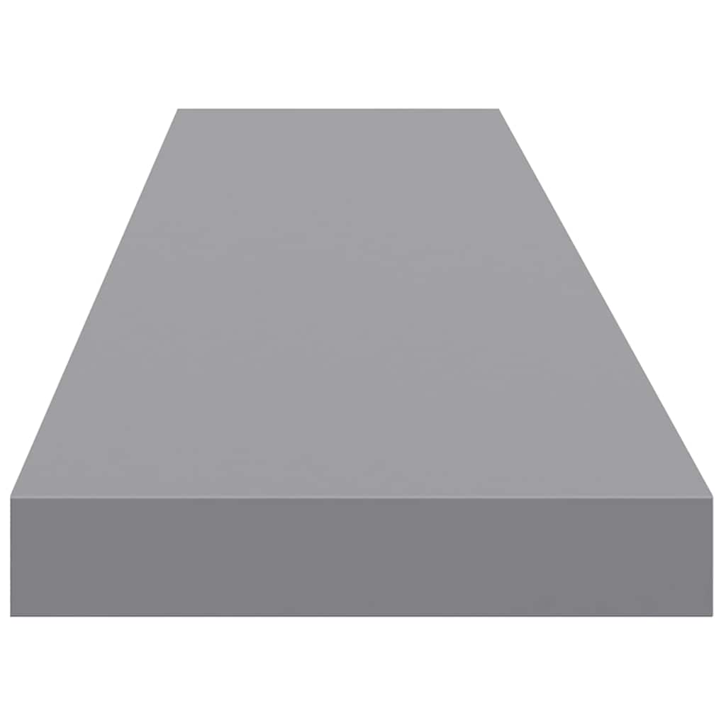 Floating Wall Shelf Grey 120x23.5x3.8 cm MDF