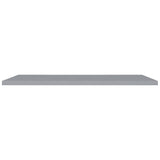 Floating Wall Shelves 2 pcs Grey 120x23.5x3.8 cm MDF - Top-Down View