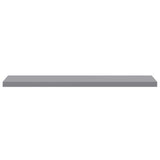Floating Wall Shelves 4 pcs Grey 120x23.5x3.8 cm MDF