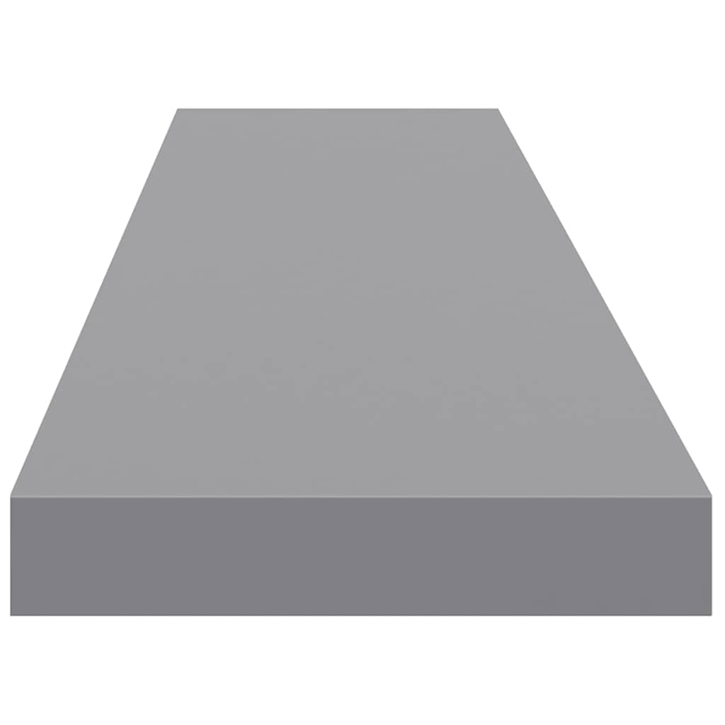 Floating Wall Shelves 4 pcs Grey 120x23.5x3.8 cm MDF
