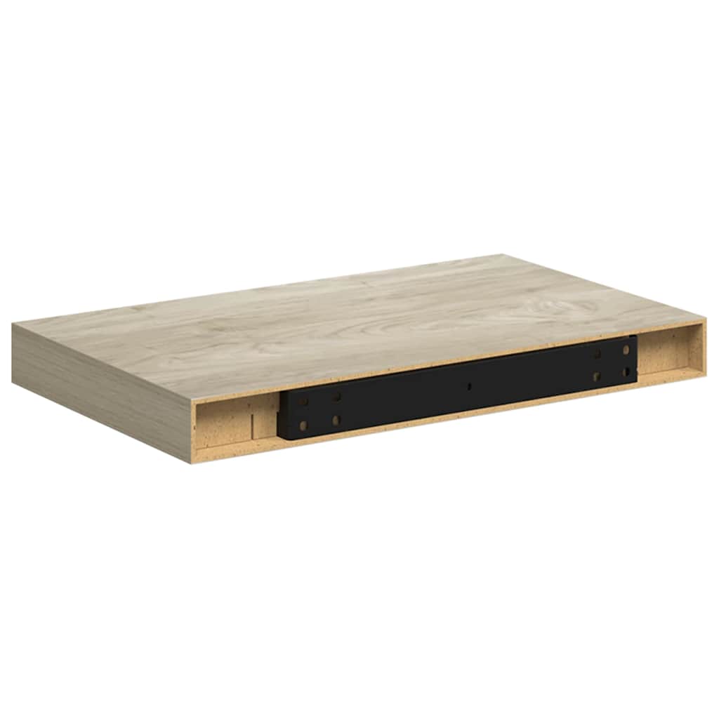Floating Wall Shelf Oak 40x23x3,8 cm MDF