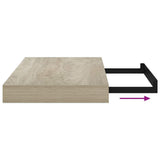 Floating Wall Shelf Oak 40x23x3,8 cm MDF