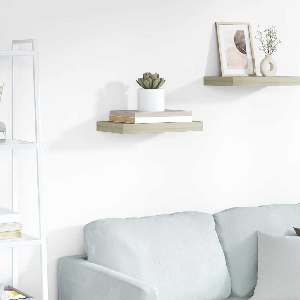 Floating Wall Shelf Oak 40x23x3,8 cm MDF