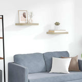 Floating Wall Shelves 2 pcs Oak 40x23x3,8 cm MDF