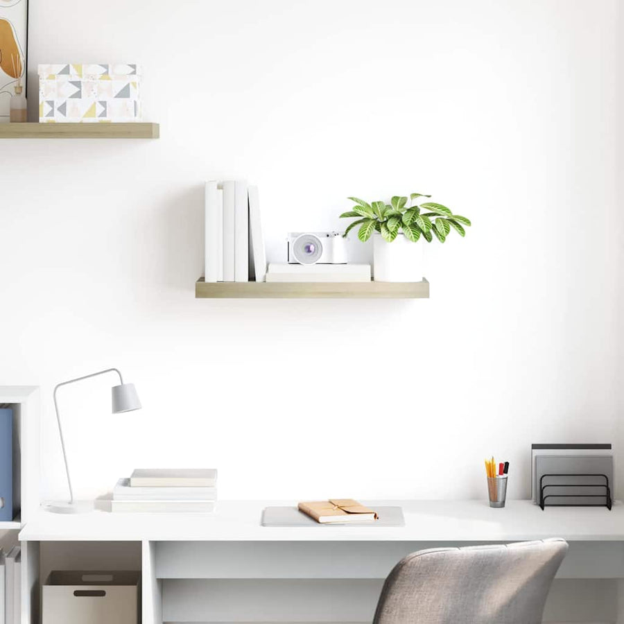 Floating Wall Shelf Oak 60x23.5x3.8 cm MDF