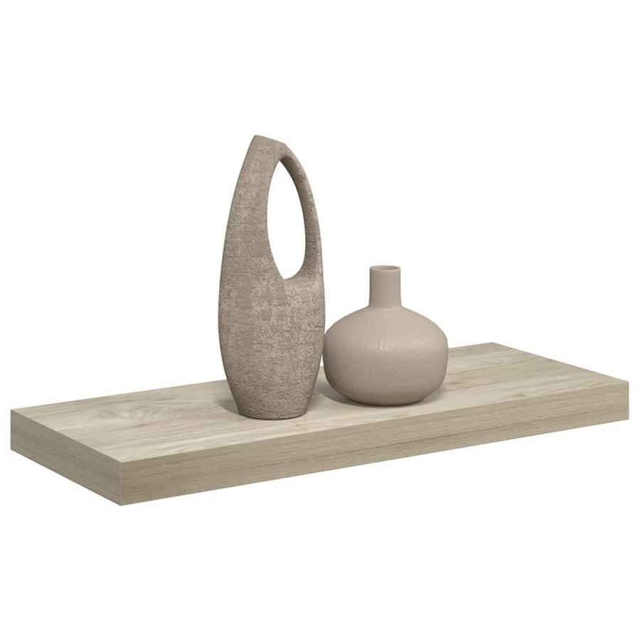 Floating Wall Shelf Oak 60x23.5x3.8 cm MDF