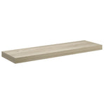 Floating Wall Shelves 4 pcs Oak 80x23.5x3.8 cm MDF