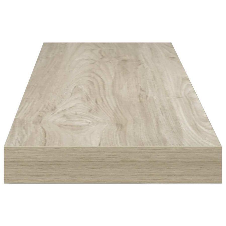 Floating Wall Shelves 4 pcs Oak 80x23.5x3.8 cm MDF