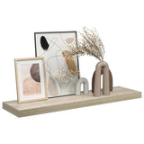 Floating Wall Shelf Oak 90x23,5x3,8 cm MDF - 45-Degree Angle