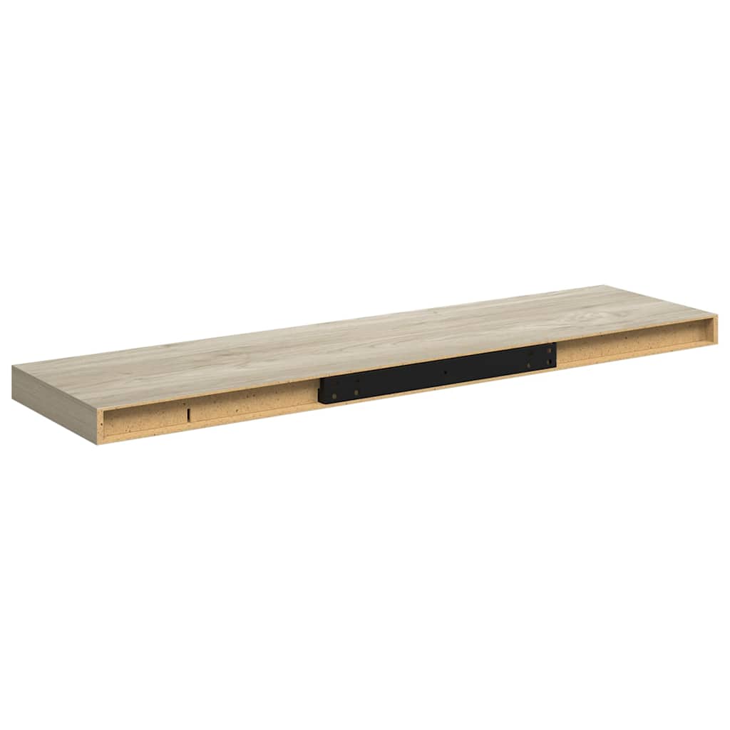 Floating Wall Shelf Oak 90x23,5x3,8 cm MDF