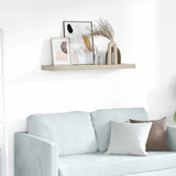 Floating Wall Shelf Oak 90x23,5x3,8 cm MDF