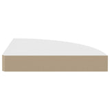 Floating Corner Shelves 2 pcs White 25x25x3.8 cm MDF - 45-Degree Angle