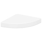 Floating Corner Shelves 4 pcs White 25x25x3.8 cm MDF