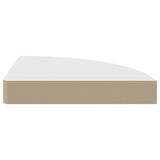 Floating Corner Shelves 4 pcs White 25x25x3.8 cm MDF - 45-Degree Angle