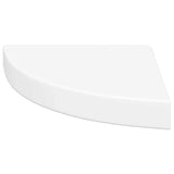 Floating Corner Shelves 4 pcs White 25x25x3.8 cm MDF