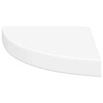Floating Corner Shelves 4 pcs White 25x25x3.8 cm MDF
