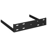 Floating Corner Shelves 4 pcs White 25x25x3.8 cm MDF - Rear View