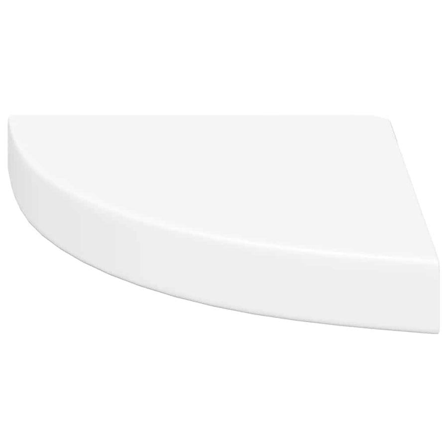 Floating Corner Shelves 4 pcs White 25x25x3.8 cm MDF