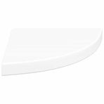 Floating Corner Shelf White 35x35x3.8 cm MDF