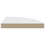 Floating Corner Shelves 2 pcs White 35x35x3.8 cm MDF
