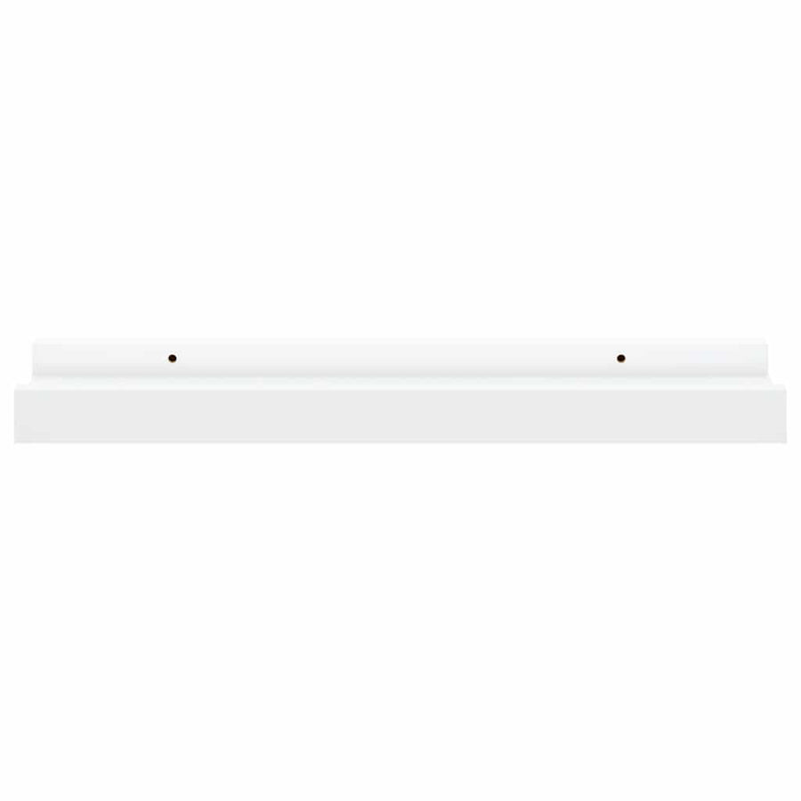 Picture Frame Ledge Shelves 2 pcs White 40x9x3 cm MDF