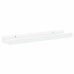 Picture Frame Ledge Shelves 2 pcs White 40x9x3 cm MDF