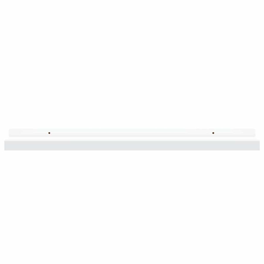Picture Frame Ledge Shelves 2 pcs White 60x9x3 cm MDF