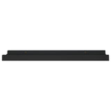 Picture Frame Ledge Shelves 2 pcs Black 40x9x3 cm MDF - Top-Down View