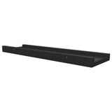 Picture Frame Ledge Shelves 2 pcs Black 40x9x3 cm MDF - Rear View